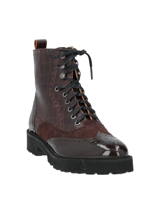 Cerruti 1881 Brown Ankle Boots Cow Leather