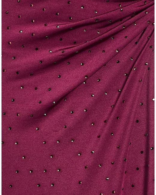 ANDAMANE Purple Maxi Skirt Polyester, Elastane