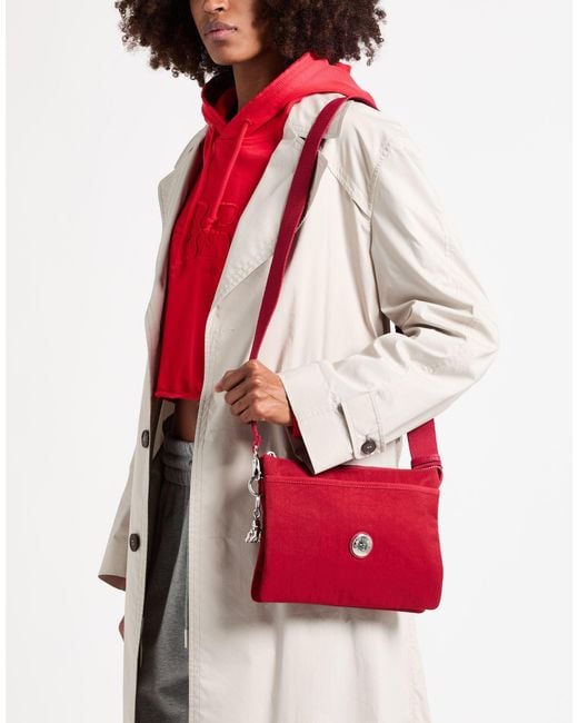 Kipling Red Cross-Body Bag Polyamide