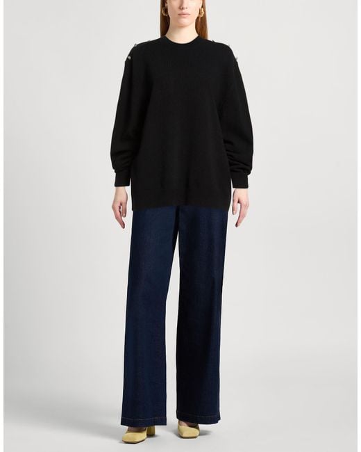 Roberto Cavalli Black Sweater Wool, Polyamide