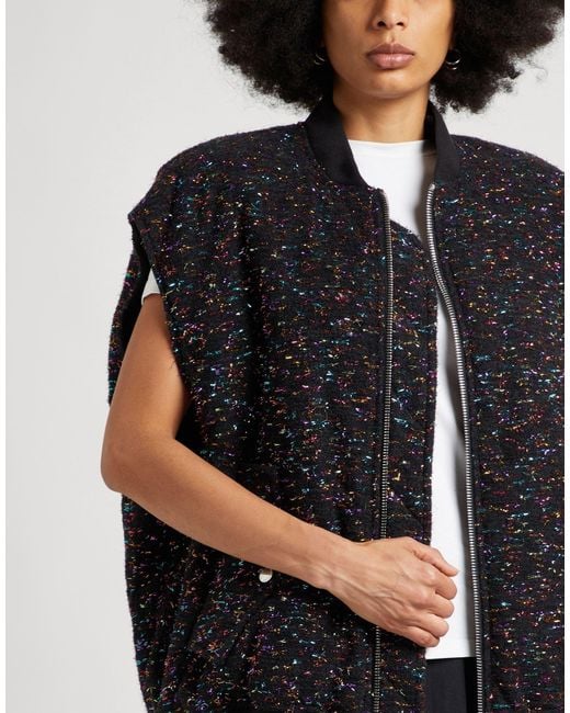 Khrisjoy Black Vest Polyester, Virgin Wool, Polyamide