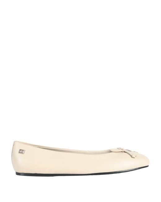 Tommy Hilfiger Natural Ballet Flats