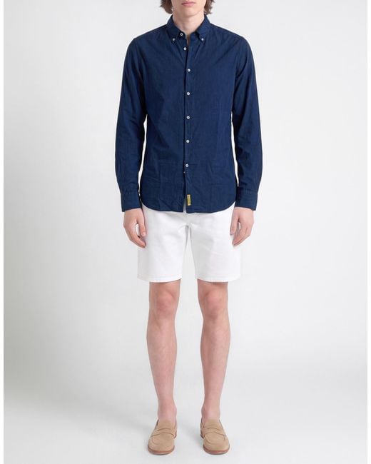B.D. Baggies Blue Shirt Cotton for men