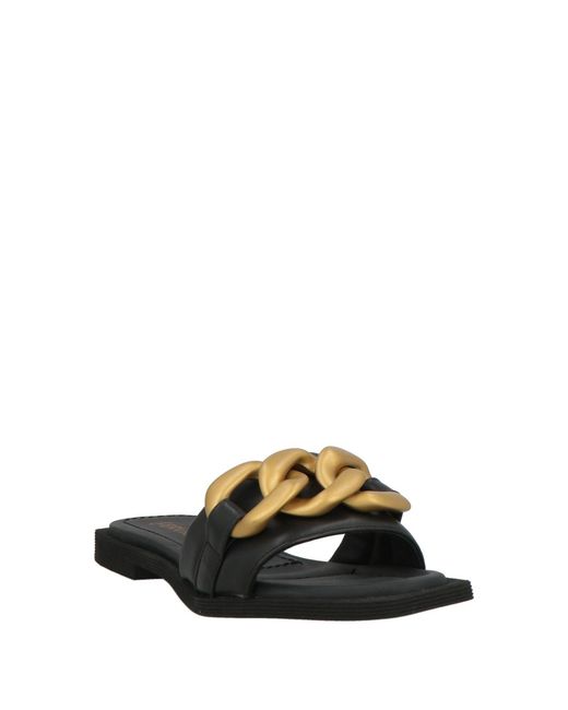 Bervicato Black Sandals