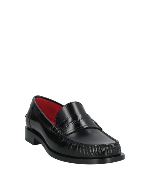 Ferragamo Black Loafers Calfskin