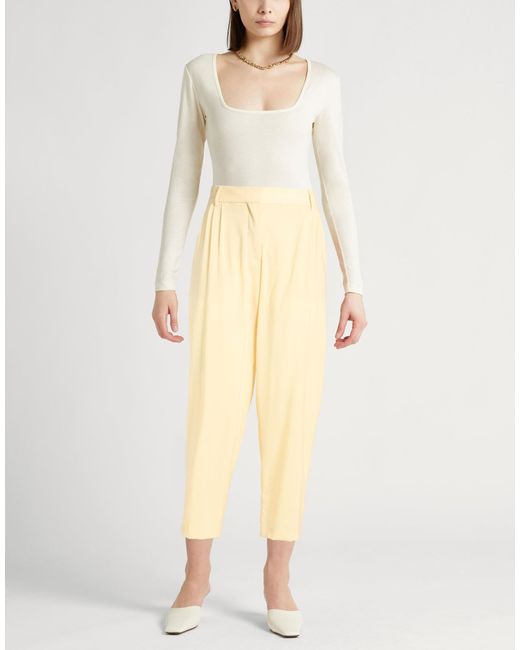 Erika Cavallini Semi Couture Natural Pants