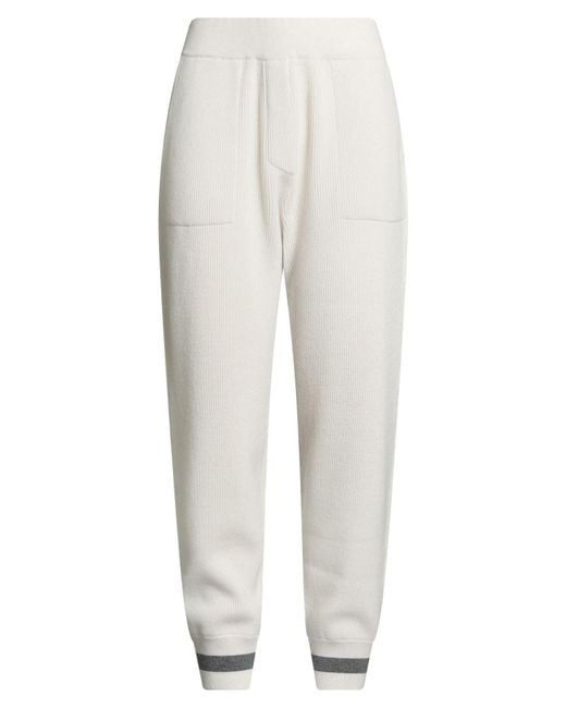 Brunello Cucinelli White Trouser
