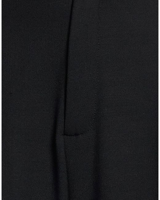 SOLOTRE Black Pants Polyester, Virgin Wool, Elastane