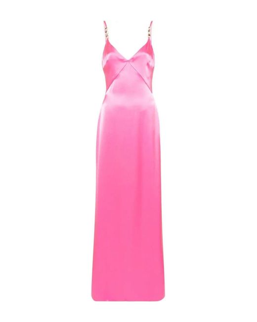 David Koma Pink Maxi-Kleid