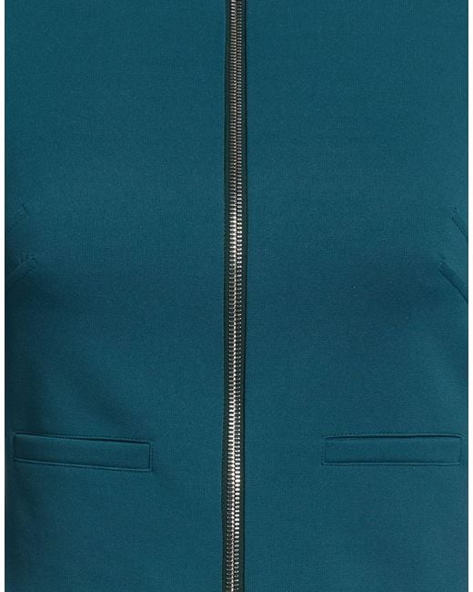 Patrizia Pepe Blue Jacket Viscose, Polyamide, Elastane