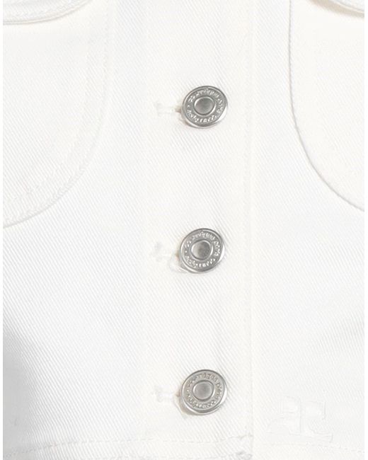 Courreges White Jeansjacke/-mantel