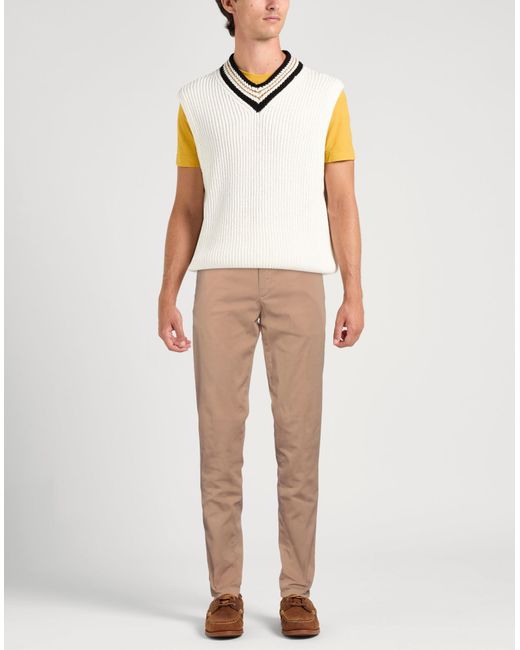 Boglioli Natural Pants Cotton, Elastane for men
