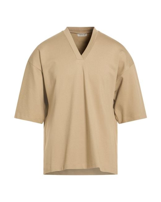 Fear Of God Natural Sand T-Shirt Viscose, Polyamide, Elastane for men