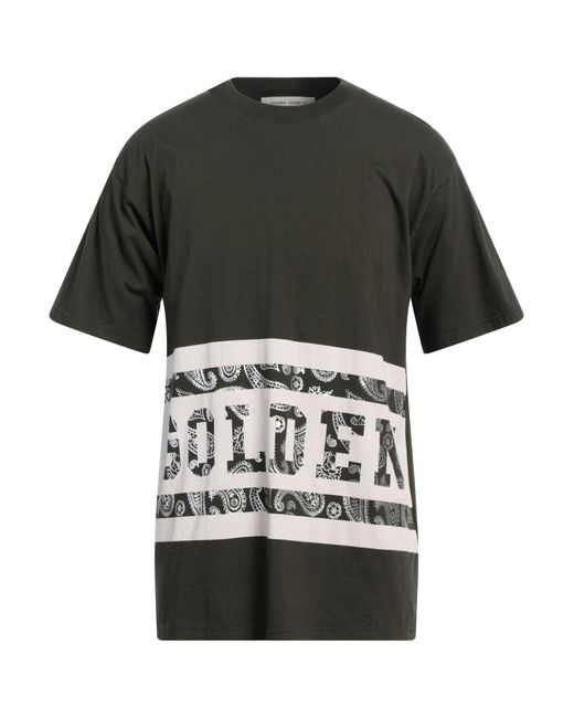 T-shirt di Golden Goose Deluxe Brand in Black da Uomo
