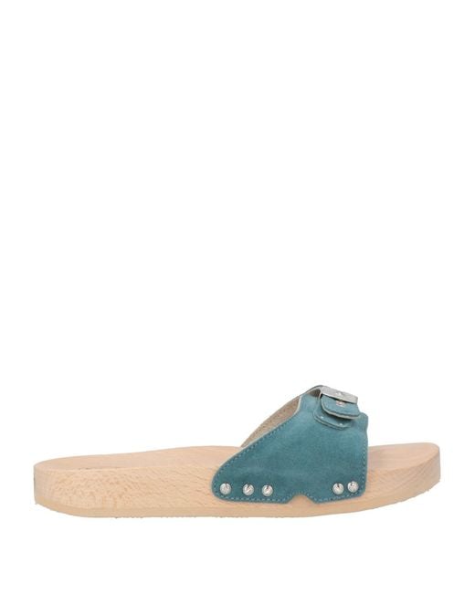 Scholl Blue Mules & Clogs Leather