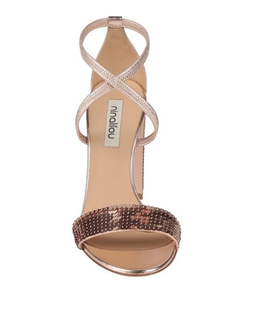 Ninalilou Metallic Sandals