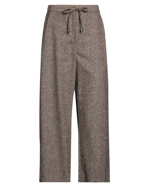 Max Mara Gray Pants Virgin Wool, Polyamide, Silk, Elastane
