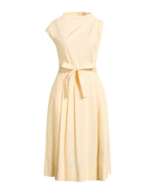 Peserico Natural Midi Dress Cotton, Elastane
