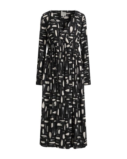 ALESSIA SANTI Black Midi Dress Viscose