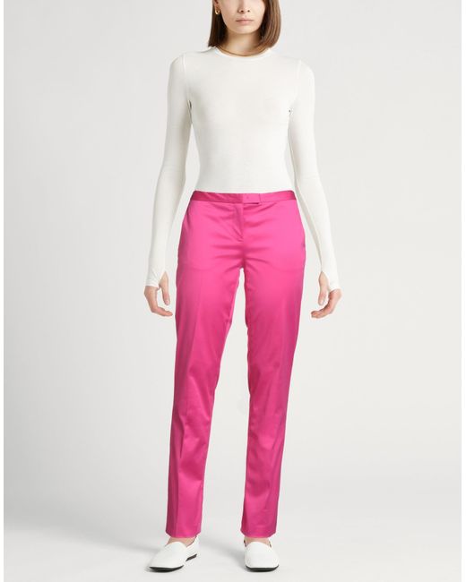 Jil Sander Pink Fuchsia Pants Cotton, Elastane
