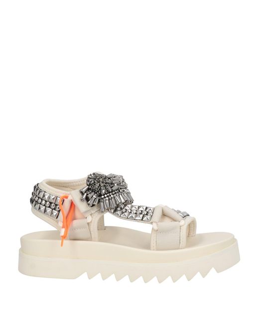 Nan-Ku Couture White Sandals
