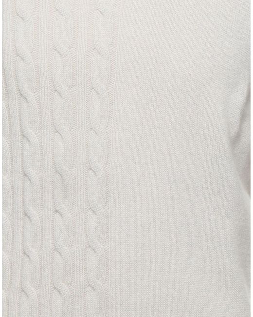 Alpha Studio White Turtleneck for men