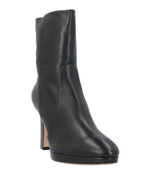 Stuart Weitzman Black Ankle Boots Leather