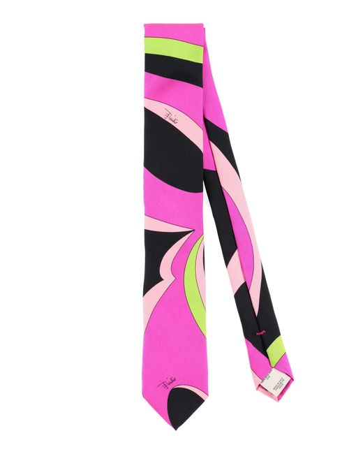 Emilio Pucci Pink Ties & Bow Ties