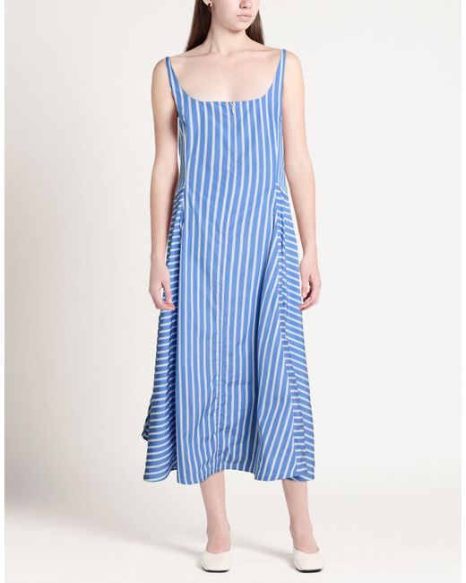 Sara Roka Blue Light Maxi Dress Cotton