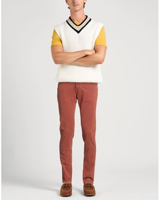 Jacob Cohen Red Pants for men