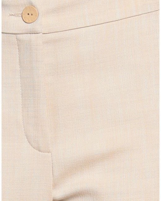 Xandres Natural Pants Viscose, Polyester, Elastane