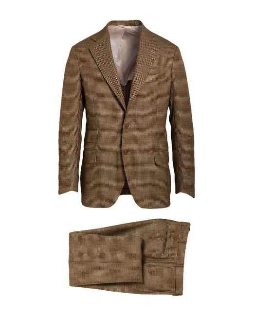 De Petrillo Natural Suit Virgin Wool for men