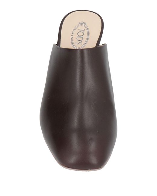 Hogan Brown Mules & Clogs Leather