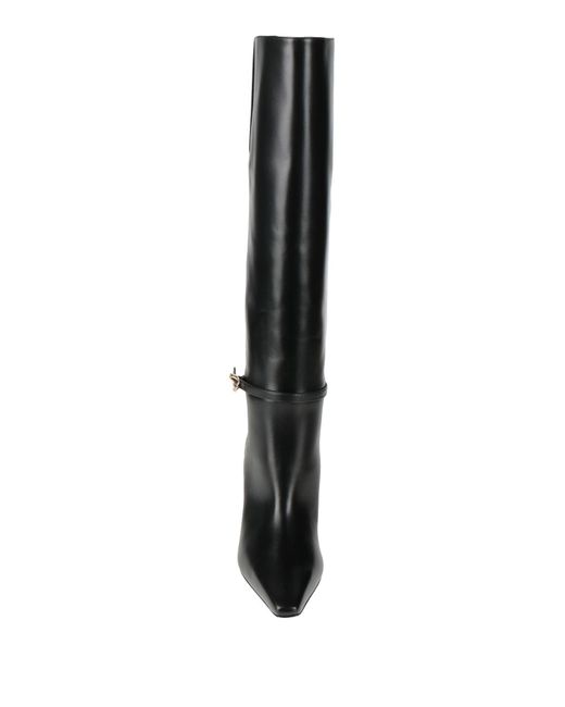 Bottes noires à talon bottier à ferrure à logo Givenchy en coloris Black