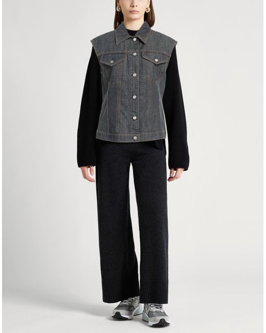 Fabiana Filippi Black Denim Outerwear Cotton
