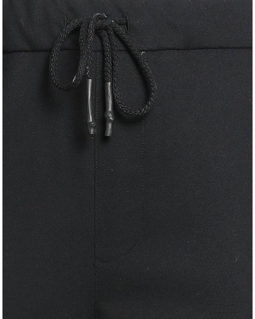 Alpha Studio Black Pants Polyester, Viscose, Elastane for men