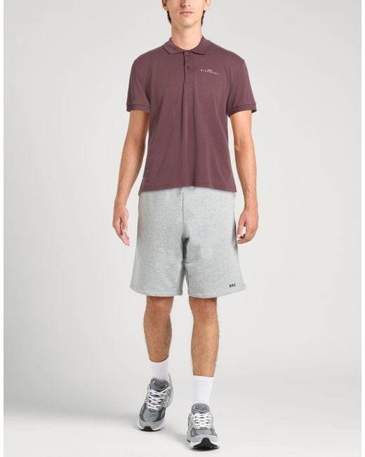 John Richmond Purple Polo Shirt Cotton for men