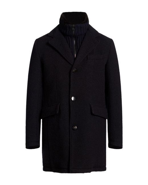 GMS-75 Blue Midnight Coat Wool, Polyamide, Shearling for men