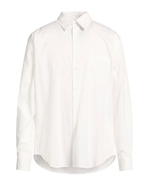 Yohji Yamamoto White Shirt Cotton for men