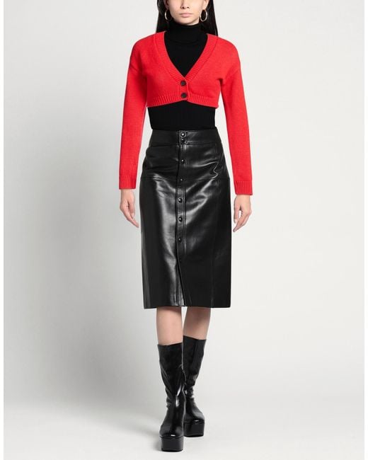 Liviana Conti Red Wrap Cardigans Cashmere, Polyamide