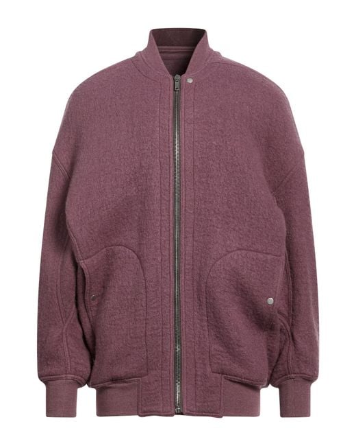 Rick Owens Purple Jacket Virgin Wool for men