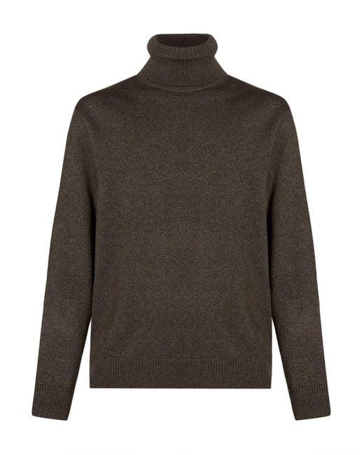 Paul & Shark Gray Dark Turtleneck Virgin Wool, Viscose, Cashmere for men