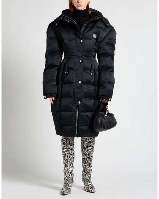 Dolce & Gabbana Black Puffer Polyester