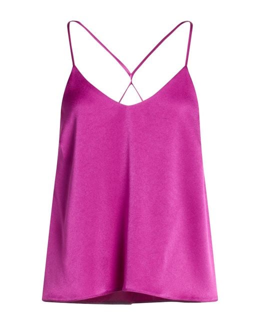 Marella Pink Fuchsia Top Triacetate, Polyester