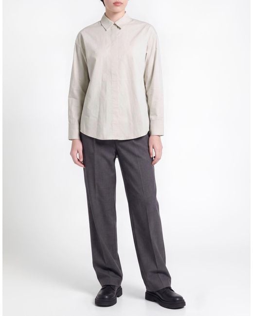 Alpha Studio White Cream Shirt Cotton, Elastane