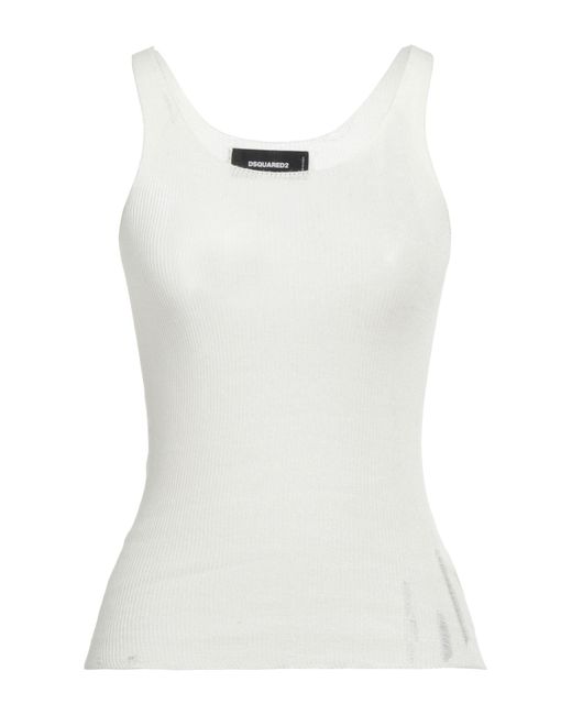 DSquared² White Tank Top