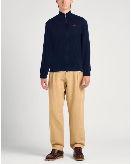 La Martina Blue Cardigans for men