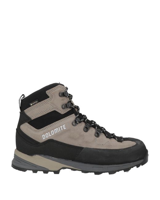 Dolomite Brown Ankle Boots Leather, Textile Fibers