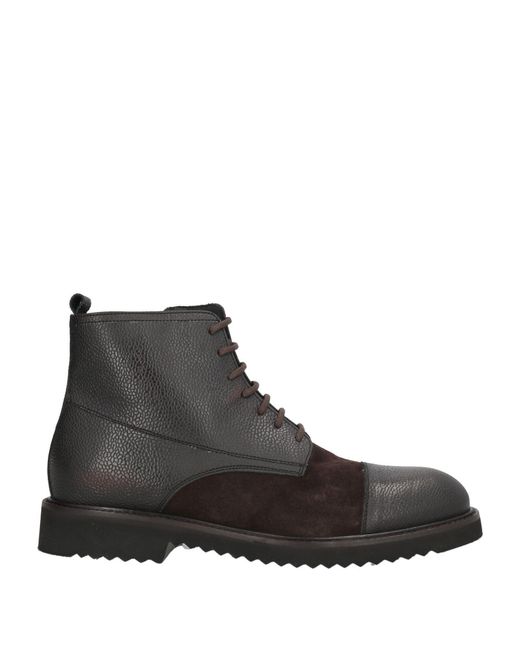 Giovanni Conti Black Ankle Boots Leather for men