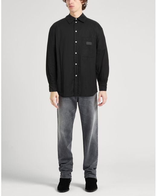 KENZO Black Shirt Cotton for men